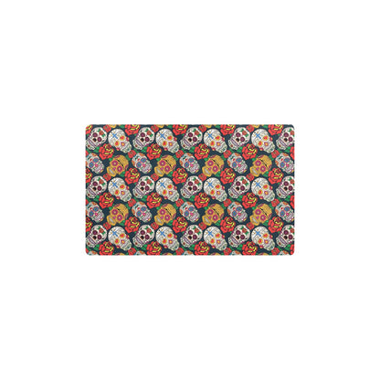 Sugar Skull Print Design LKS306 Kitchen Mat