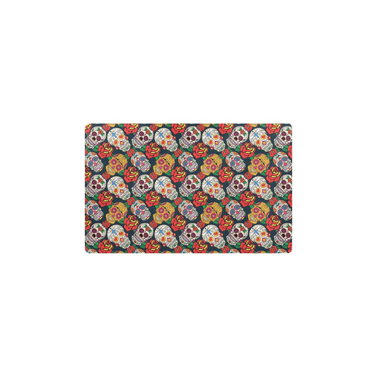 Sugar Skull Print Design LKS306 Kitchen Mat
