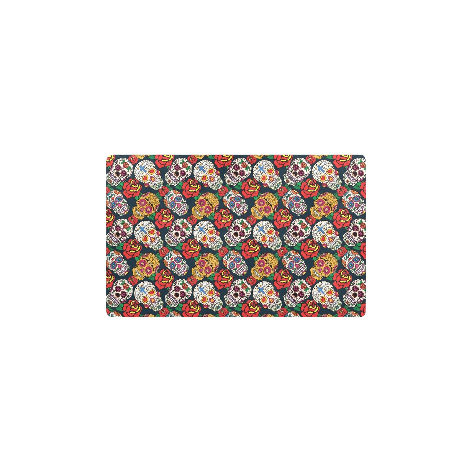 Sugar Skull Print Design LKS306 Kitchen Mat