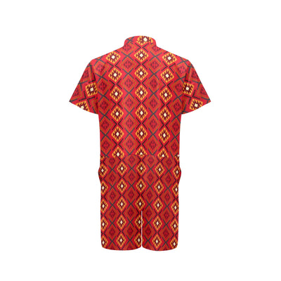 Aztec Pattern Print Design 06 Men's Romper