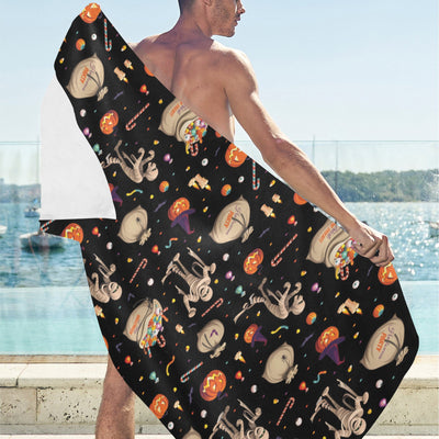 Mummy Halloween Print Design LKS303 Beach Towel 32" x 71"