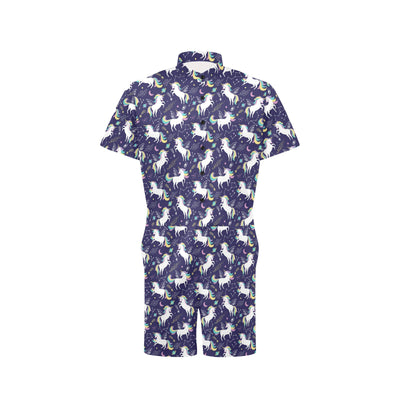 Unicorn Print Design LKS305 Men's Romper