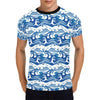 Wave Print Design LKS303 Men's All Over Print T-shirt