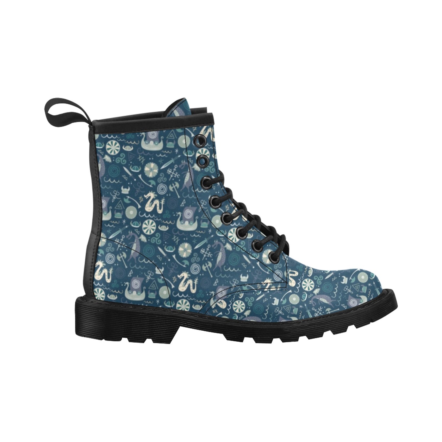 Vikings Print Design LKS305 Women's Boots