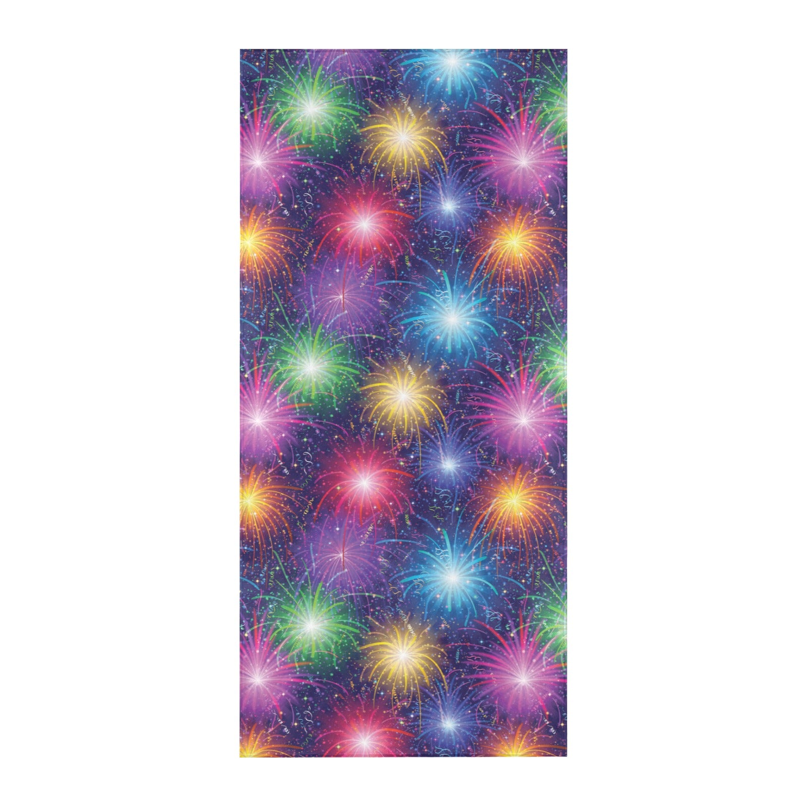 Firework Colorful Print Design LKS301 Beach Towel 32" x 71"