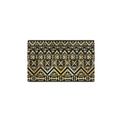 Gold Aztec Tribal Kitchen Mat