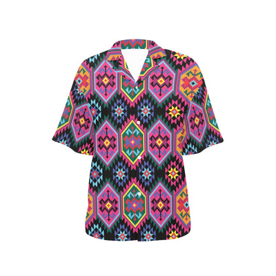 Mexican Pattern Print Design 02 Women's Hawaiian Shirt