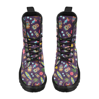 Hawaiian Themed Pattern Print Design H024 Women's Boots