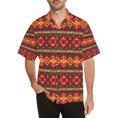 Southwest Pattern Print Design LKS309 Men's Hawaiian Shirt