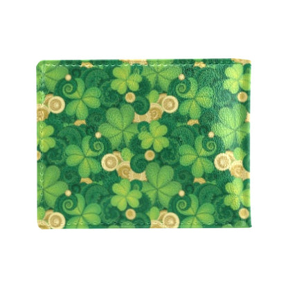 Shamrock Print Design LKS301 Men's ID Card Wallet
