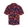 Skull Multicolor Print Design LKS3011 Men's Hawaiian Shirt