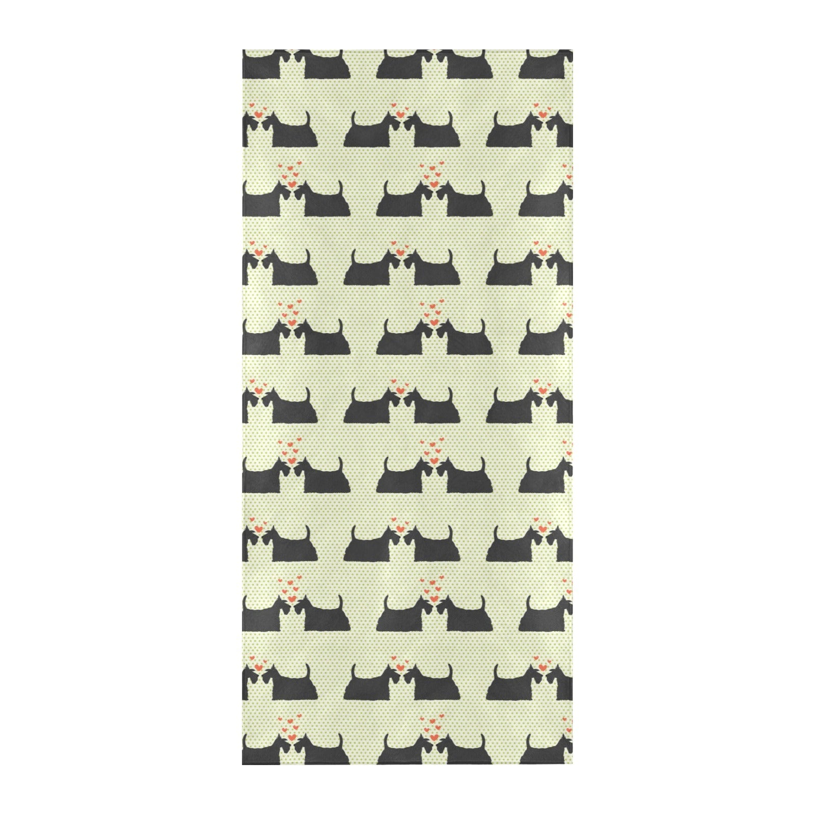 Scottish Terriers Print Design LKS304 Beach Towel 32" x 71"