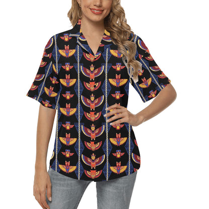 Totem Print Design LKS301 Women's Hawaiian Shirt