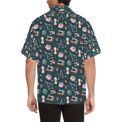 Sewing Equipment Print Design LKS307 Men's Hawaiian Shirt