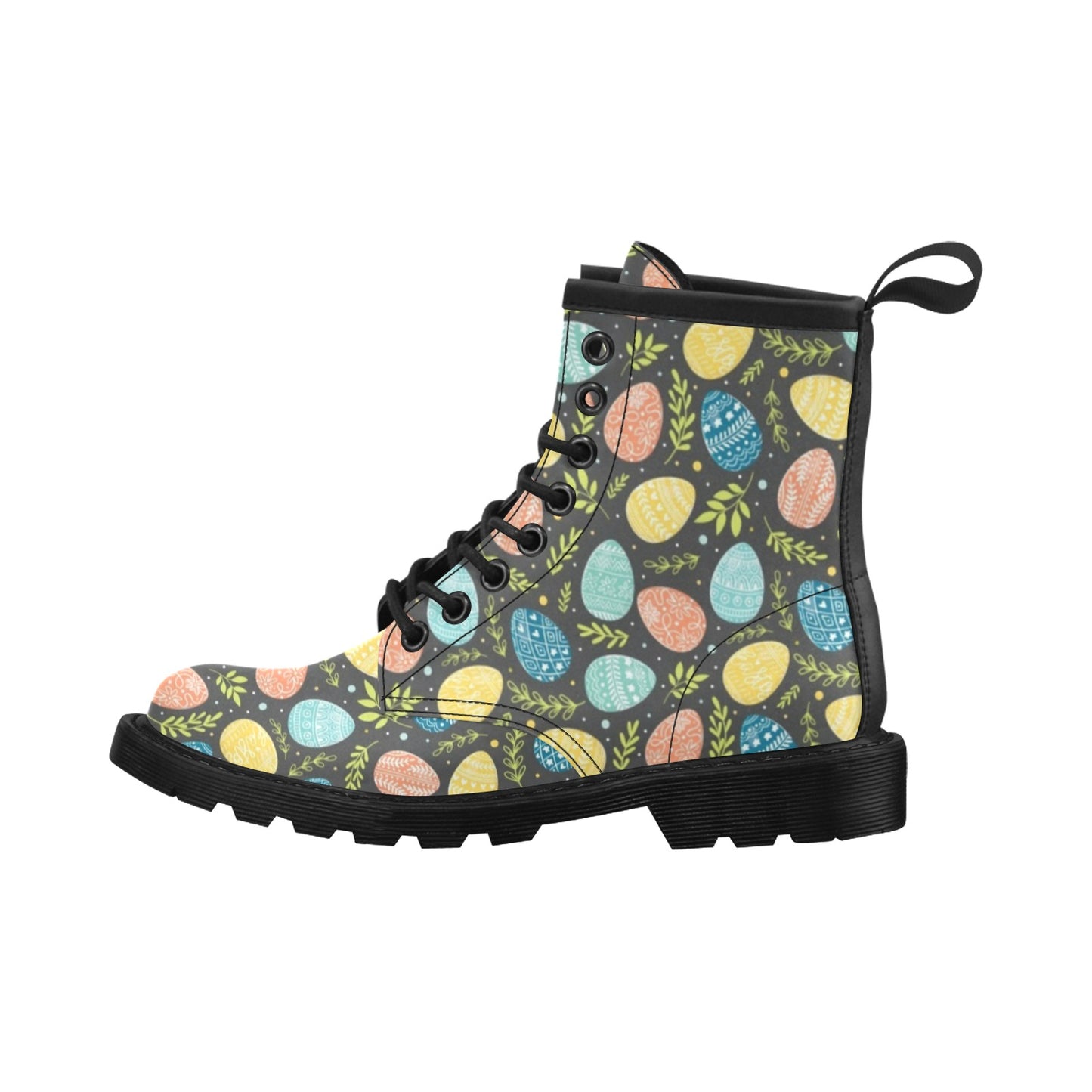 Easter Eggs Pattern Print Design RB01 Women's Boots