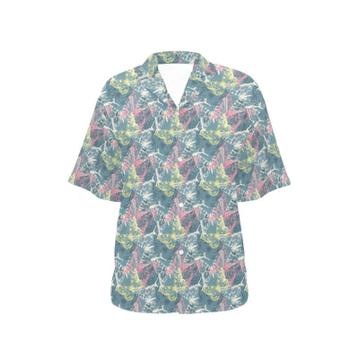 Butterfly Pattern Print Design 01 Women's Hawaiian Shirt