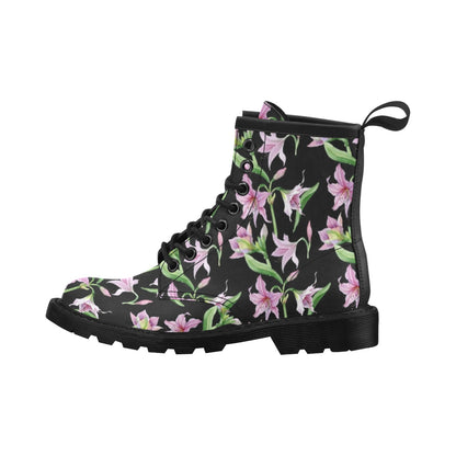 Amaryllis Pattern Print Design AL08 Women's Boots