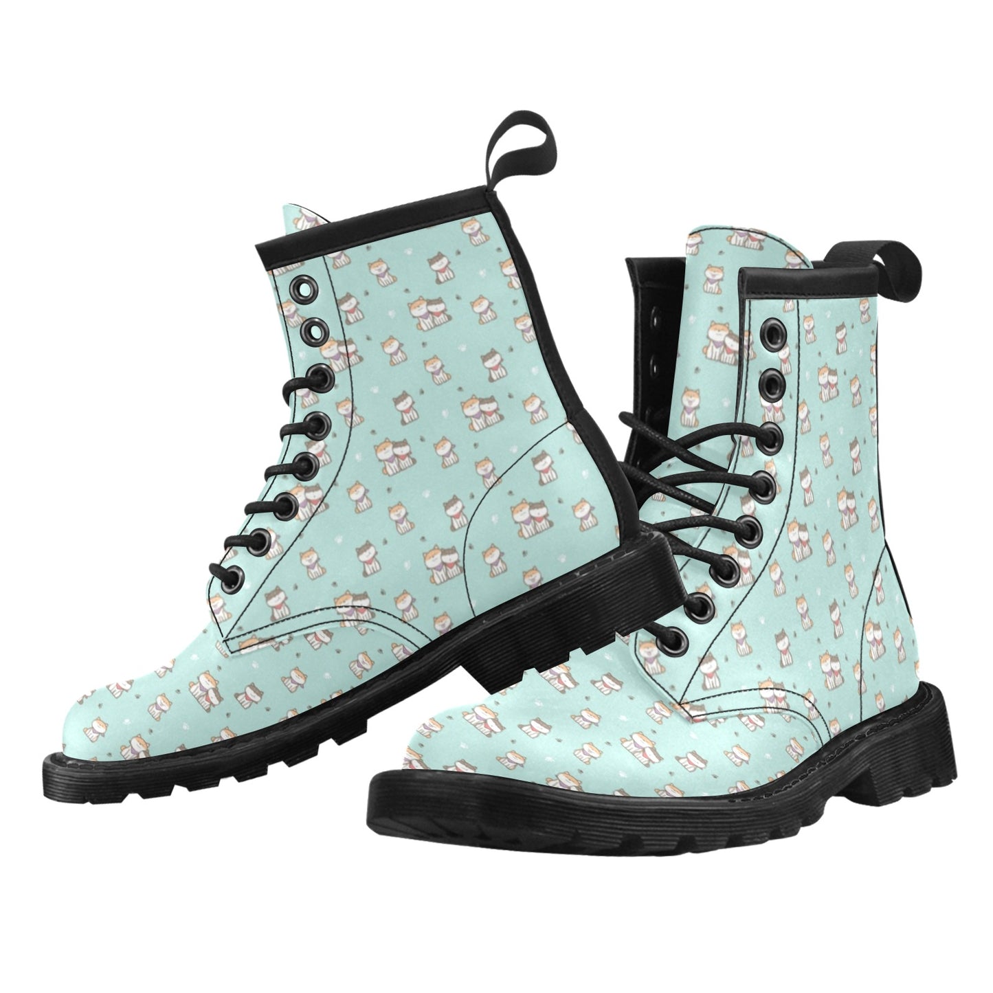 Shiba Inu Print Design LKS302 Women's Boots
