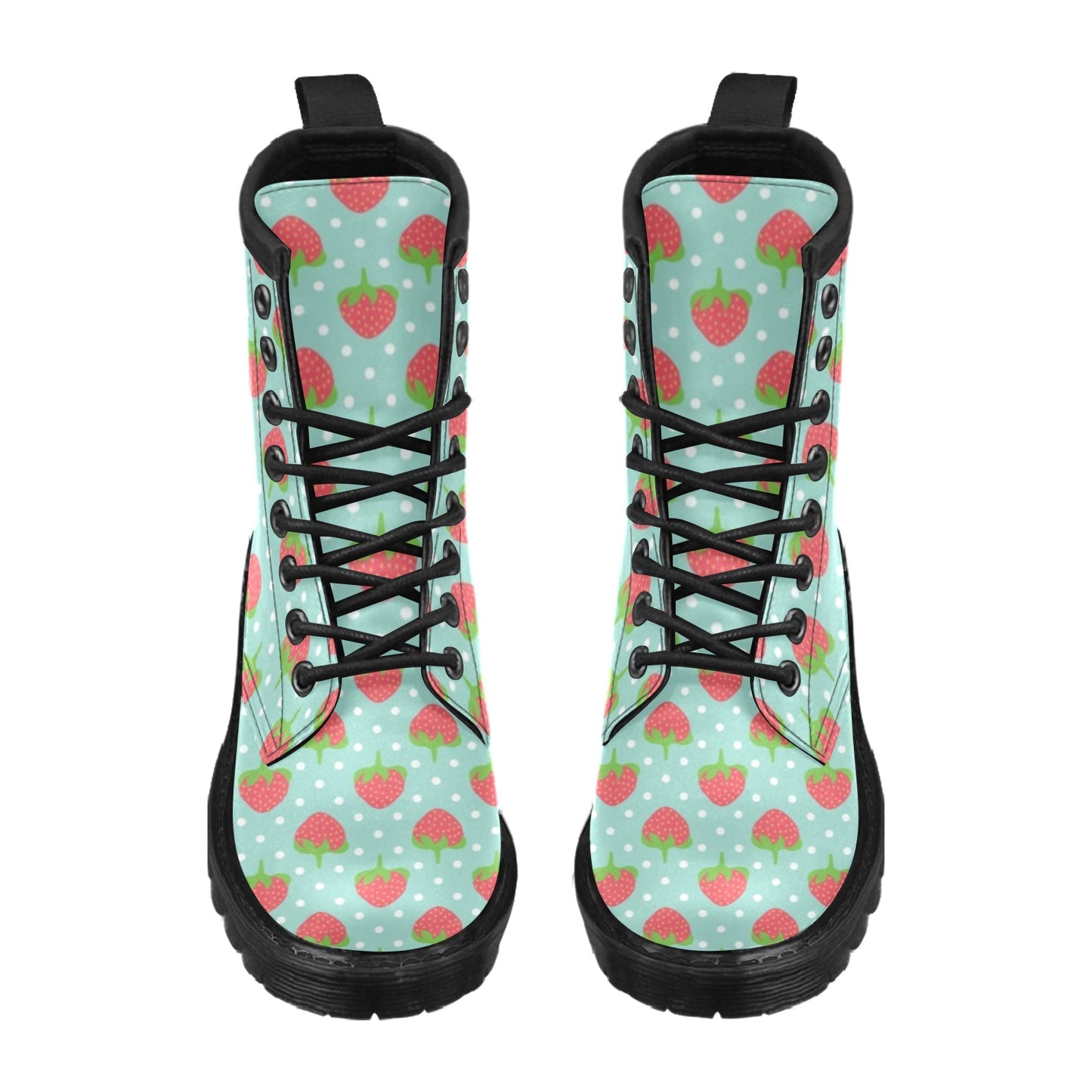 Strawberry Pattern Print Design SB06 Women's Boots