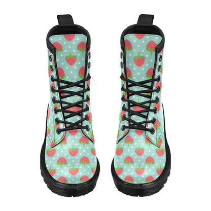 Strawberry Pattern Print Design SB06 Women's Boots