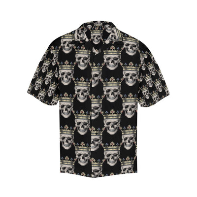 Skull King Print Design LKS3010 Men's Hawaiian Shirt