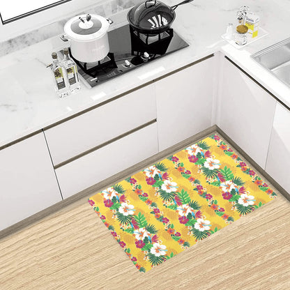 Hawaiian Themed Pattern Print Design H09 Kitchen Mat