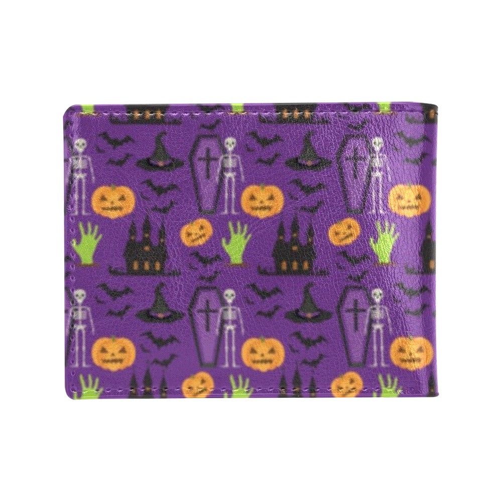 Halloween Print Design LKS403 Men's ID Card Wallet