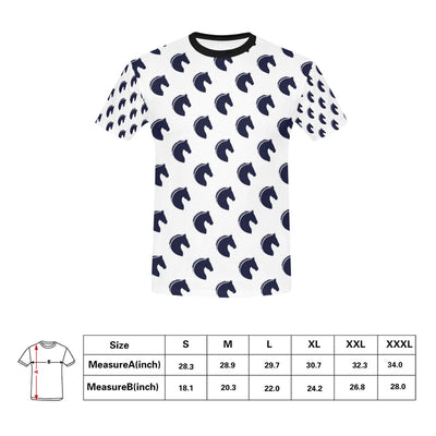 Horse Head Print Design LKS303 Men's All Over Print T-shirt