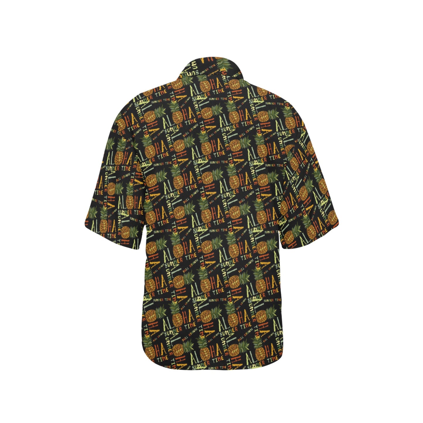 Aloha Hawaii Time Design Themed Print Women's Hawaiian Shirt
