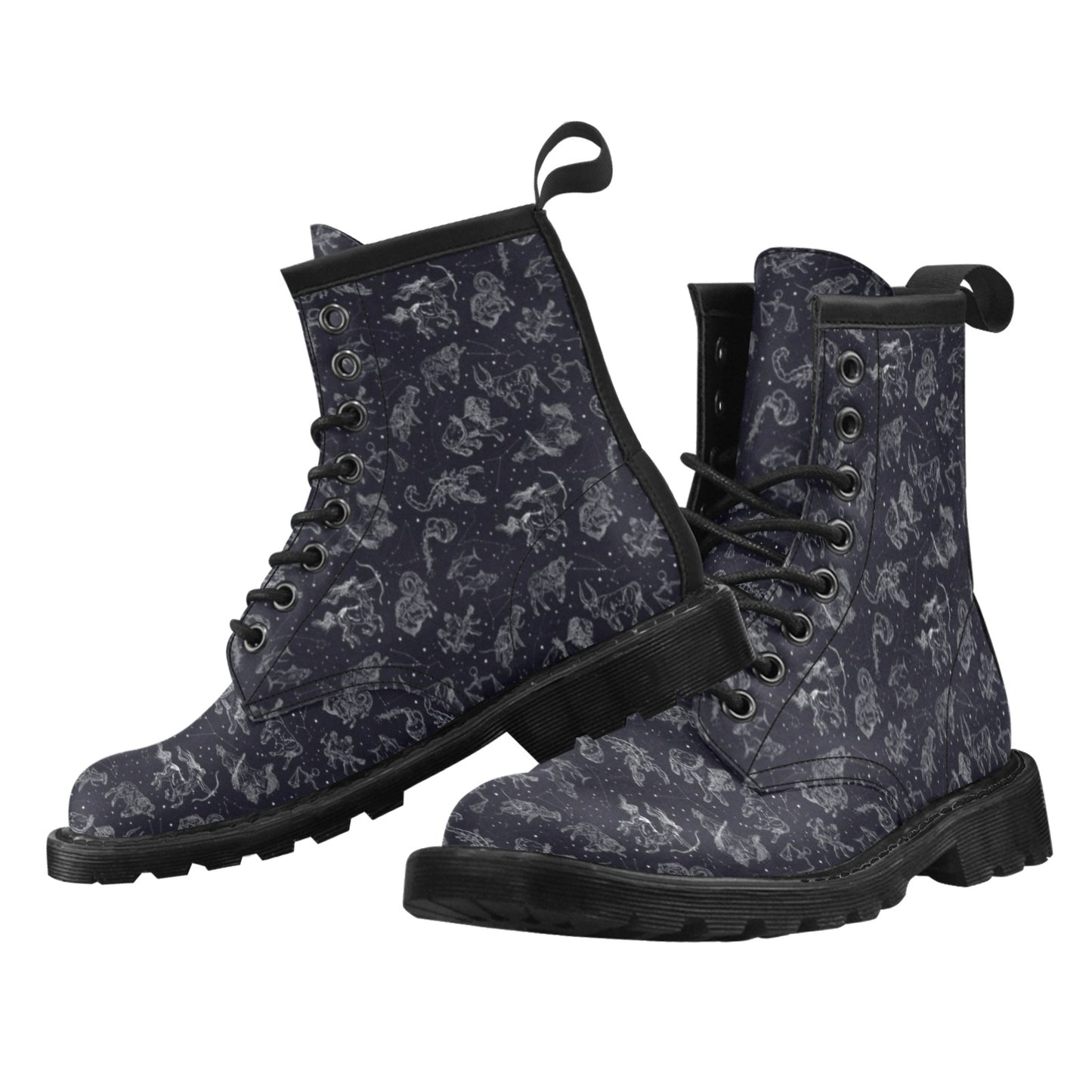 Zodiac Print Design LKS304 Women's Boots