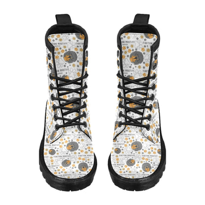 Tibetan Mastiffs Print Design LKS302 Women's Boots