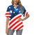 American flag Style Women's Hawaiian Shirt
