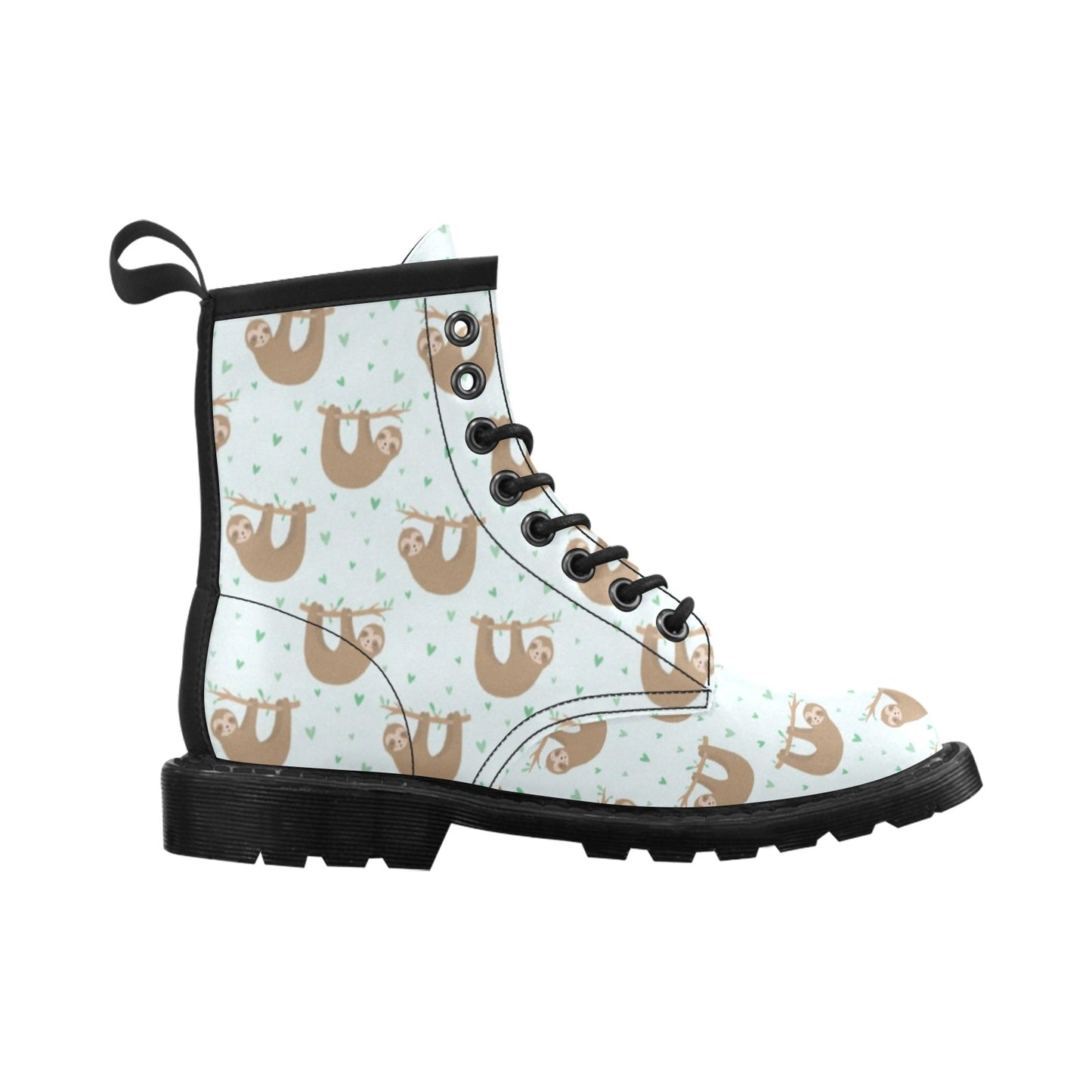 Sloth Print Design LKS308 Women's Boots