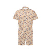 Chicken Boho Style Pattern Men's Romper