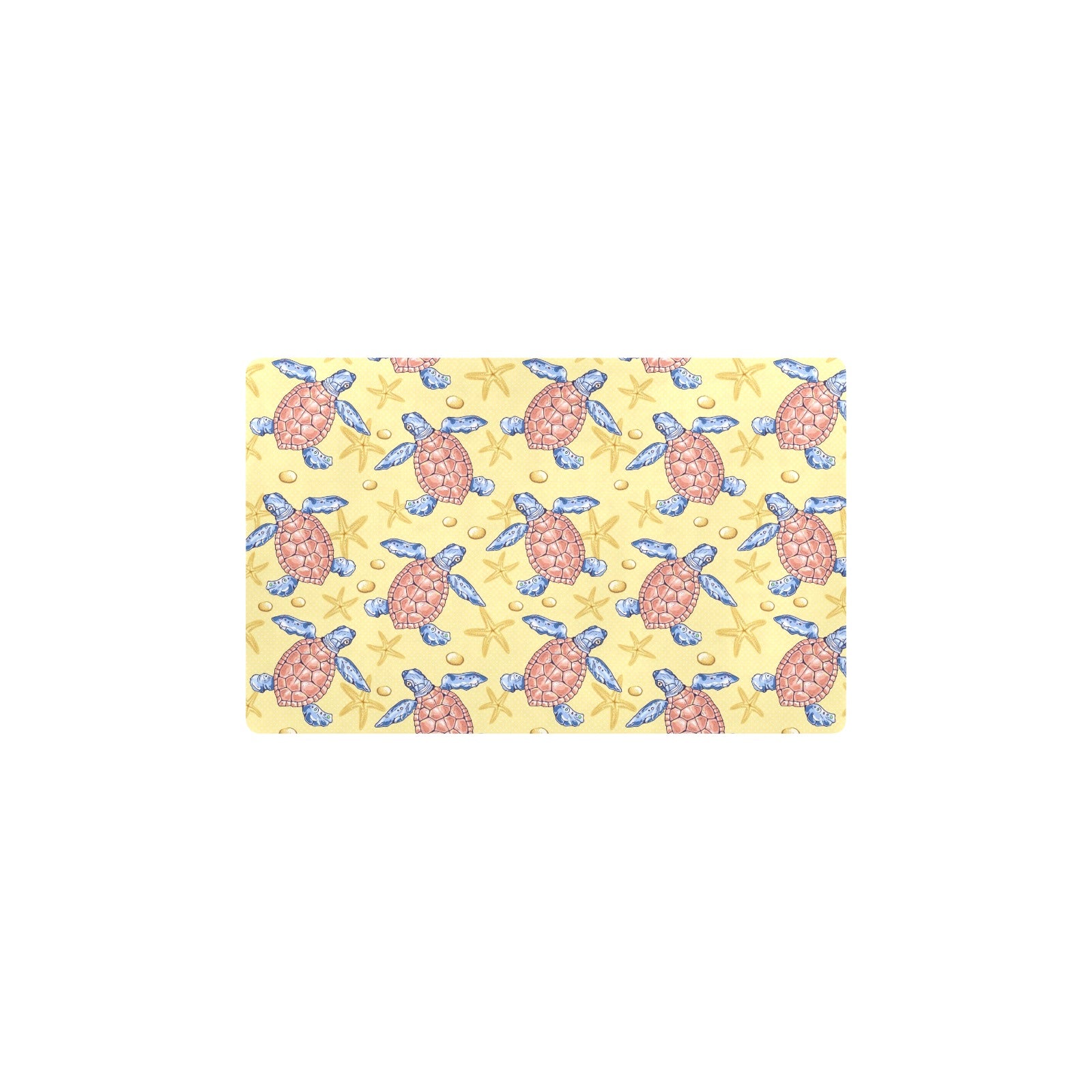 Sea Turtle Pattern Print Design T06 Kitchen Mat