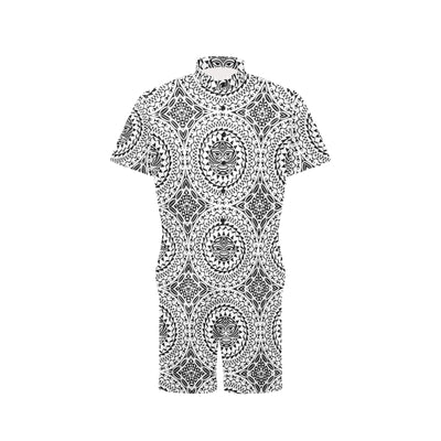 Polynesian Tribal Mask Men's Romper