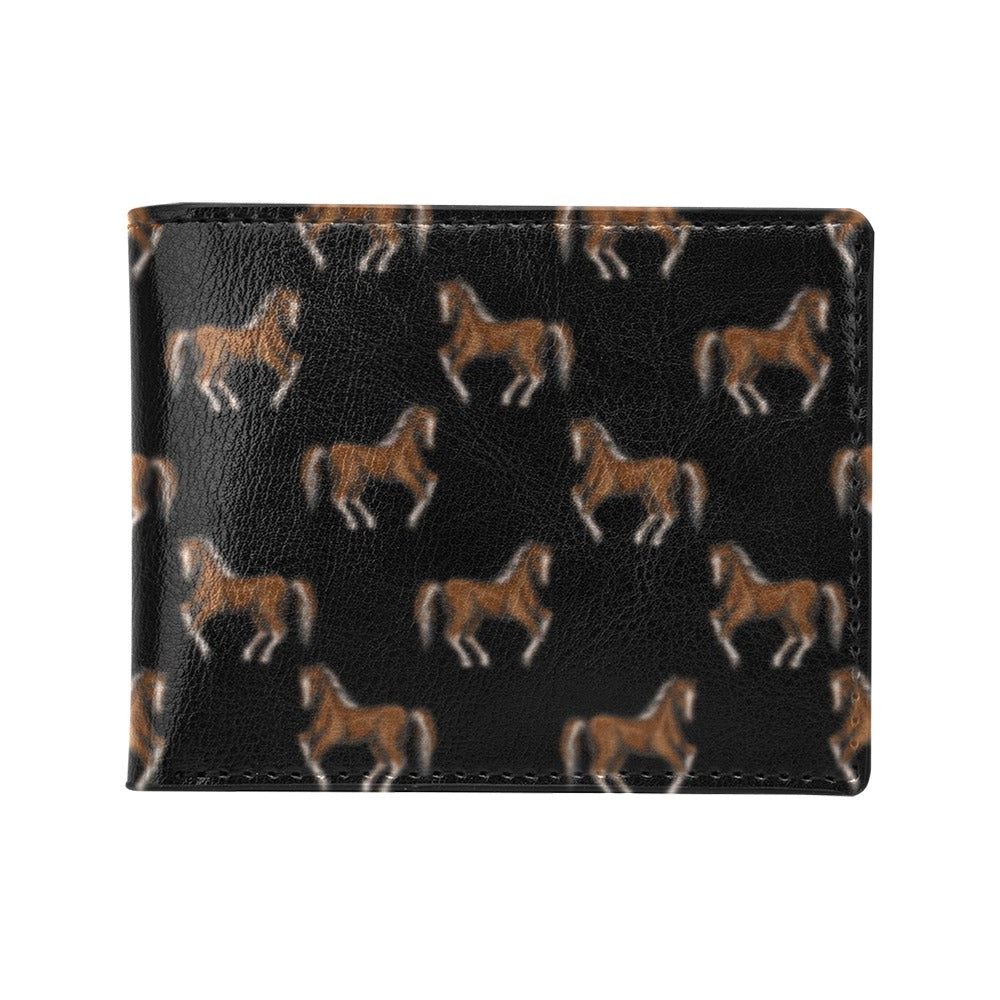 Horse Print Design LKS3010 Men's ID Card Wallet