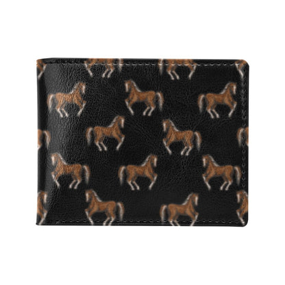 Horse Print Design LKS3010 Men's ID Card Wallet