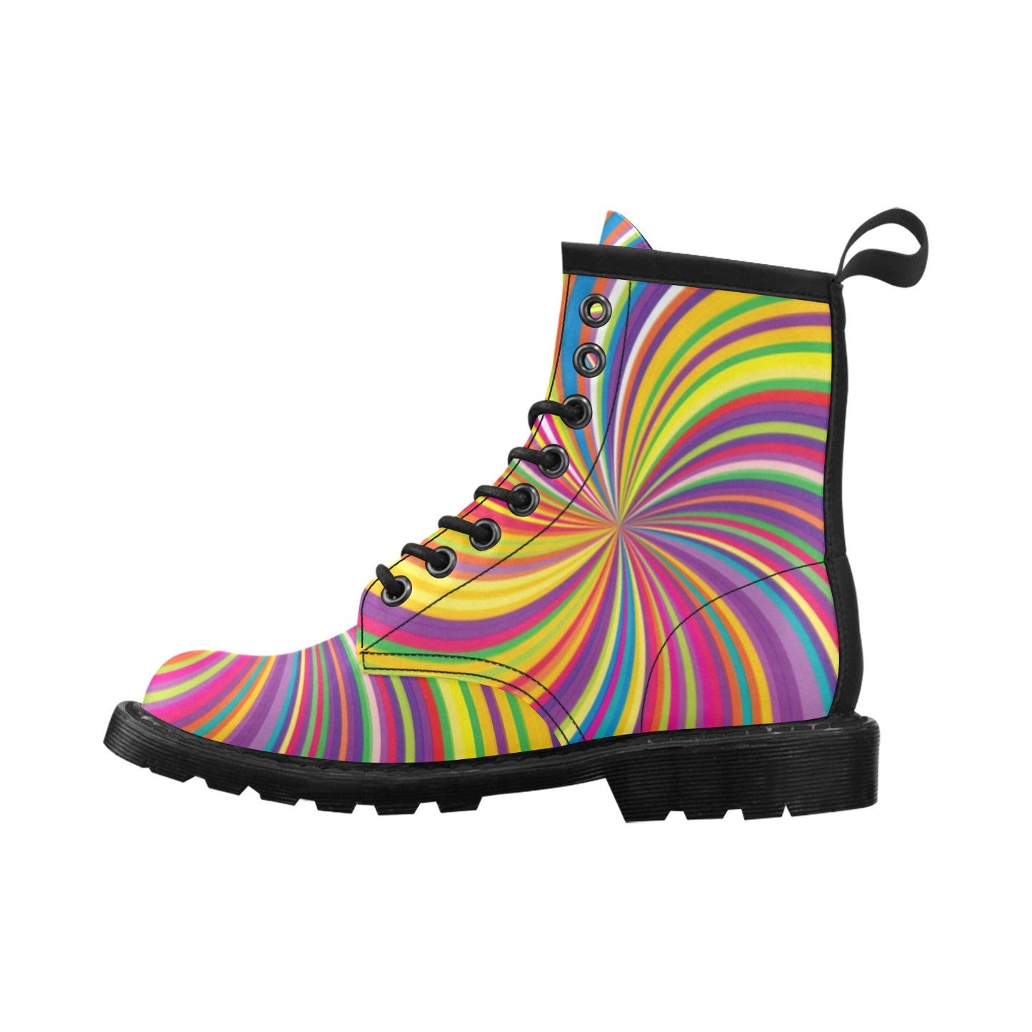 Vortex Print Design LKS301 Women's Boots