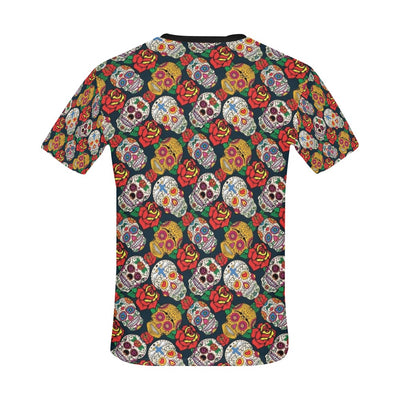 Sugar Skull Print Design LKS306 Men's All Over Print T-shirt