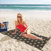 Star Gold Print Design LKS302 Beach Towel 32" x 71"