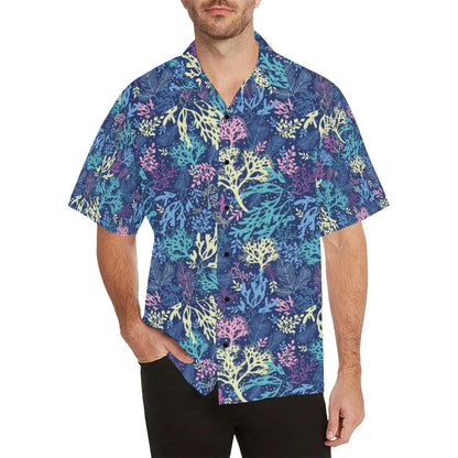 Seaweed Print Design LKS301 Men's Hawaiian Shirt