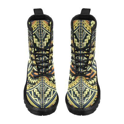 Polynesian Tattoo Print Women's Boots