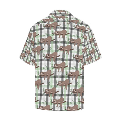 Sloth Print Design LKS301 Men's Hawaiian Shirt