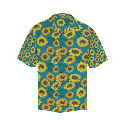 Sunflower Print Design LKS301 Men's Hawaiian Shirt