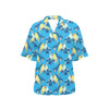 Lovebird Pattern Print Design 03 Women's Hawaiian Shirt