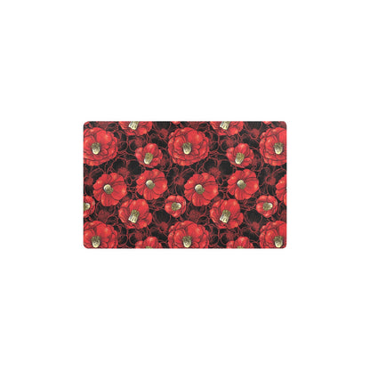 Camellia Pattern Print Design CM06 Kitchen Mat