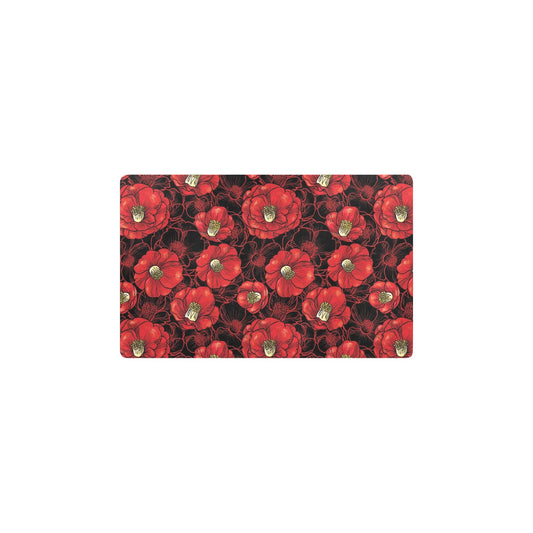 Camellia Pattern Print Design CM06 Kitchen Mat