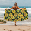 Sunflower Print Design LKS302 Beach Towel 32" x 71"