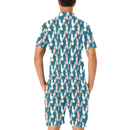 Cockatoo Print Design LKS401 Men's Romper